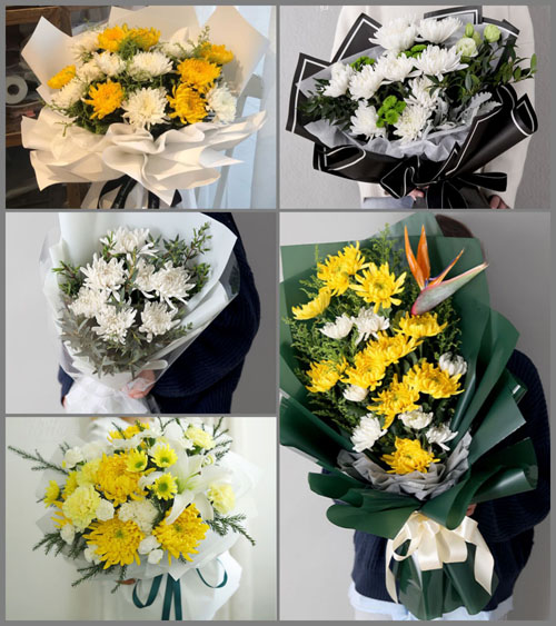 湖北黄冈市浠水县团陂镇黄泥畈村白事花束代送